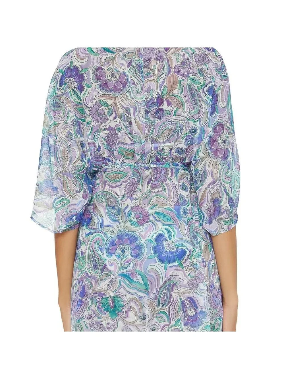 BECCA Blue and Purple Swim Coverup NWT